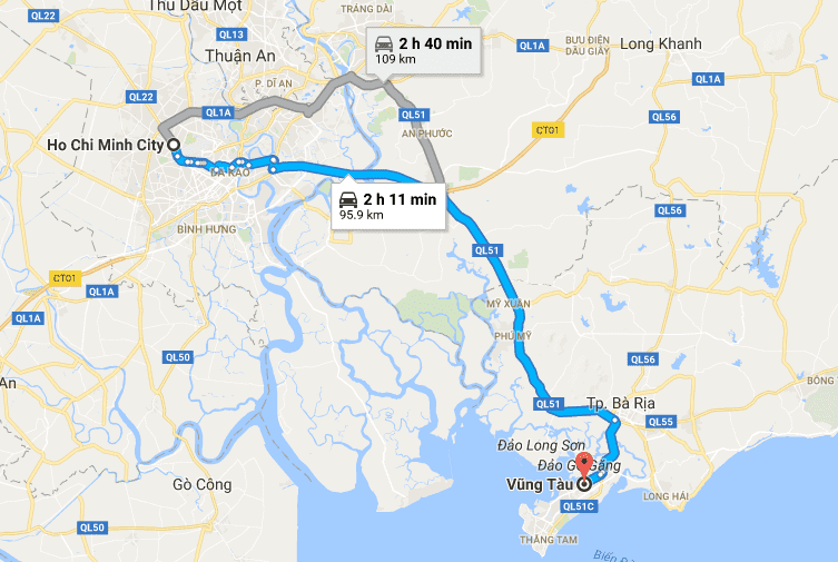 How to get from Ho Chi Minh to Vung Tau